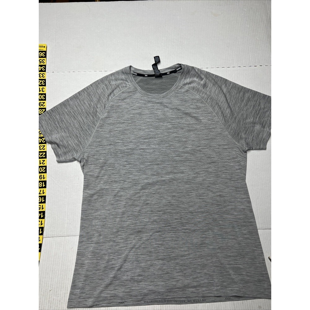 Rhone Reign Tech Short Sleeve Top Gray Performance Crew Neck